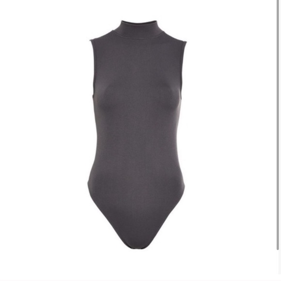 Primark Tops - Primark Gray Ribbed Bodysuit